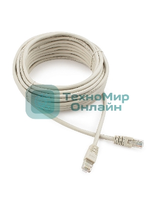 Патч-корд UTP Cablexpert PP6U-10M cat.6, 10м, литой, многожильный, серый