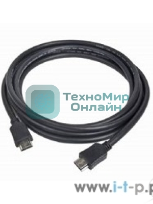 Кабель Cablexpert HDMI CC-HDMI4-15M, 19M/19M, v2.0, медь, позол.разъемы, экран, 15м, черный, пакет