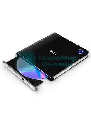 Оптический привод Blu-Ray Asus SBW-06D5H-U/BLK/G/AS черный USB slim внешний RTL