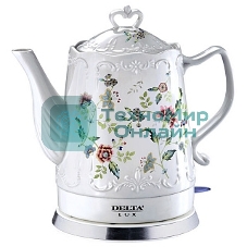 Чайник Delta LUX DL-1239 корпус из фарфора 