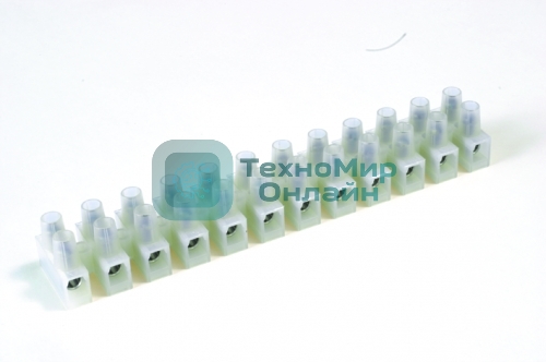 Колодка клеммная 12х10мм винт. п/а OK-434-12-NY ДКС 43412NY