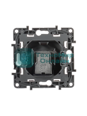 Розетка телевизионная проходная, 15дБ, бел. ETIKA