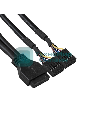 Планка USB на переднюю панель ExeGate EX289291RUS U5H-627, 5,25