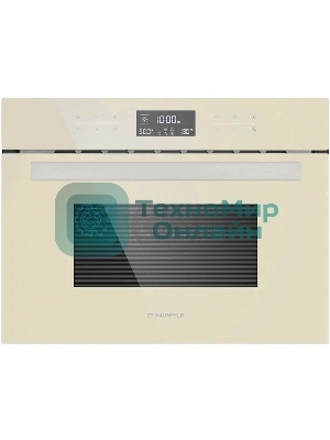 Шкаф духовой электрический с функцией СВЧ Maunfeld MCMO.44.9GbG, встраиваемый