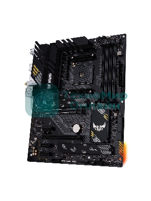 Материнская плата ASUS TUF GAMING B550-PLUS WIFI II, AM4, AMD B550, 4xDDR4, 6xSATA, 2xM.2, 1xPCI-E 3.0 x16, 1xPCI-E 4.0 x16, 3xPCI-E x1, 1xDP, 1xHDMI, 1x 2.5Gb LAN, 2xUSB-A 3.2 Gen 1, 1xUSB-A 3.2 Gen 2, 1xUSB-C 3.2 Gen 2, 3x3.5 мм, 7.1, ATX