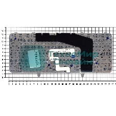 Клавиатура для ноутбука HP Envy 14-3000 черная с подсветкой