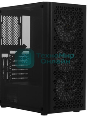 Компьютерный корпус Miditower ExeGate EVO-9202-NPX600 (ATX, БП 600NPX с вент. 12 см, с окном, 1*USB+1*USB 3.0, аудио, 3 вент. 12см с RGb подсветкой)