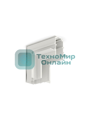 GL3362 WH белый коннектор угловой внутренний для встраиваемого шинопровода 85*85*H60