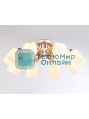 Светильник Ambrella light TR9522/8 WH/GD/FR белый/золото/белый матовый E27*8 max 40W D790*260