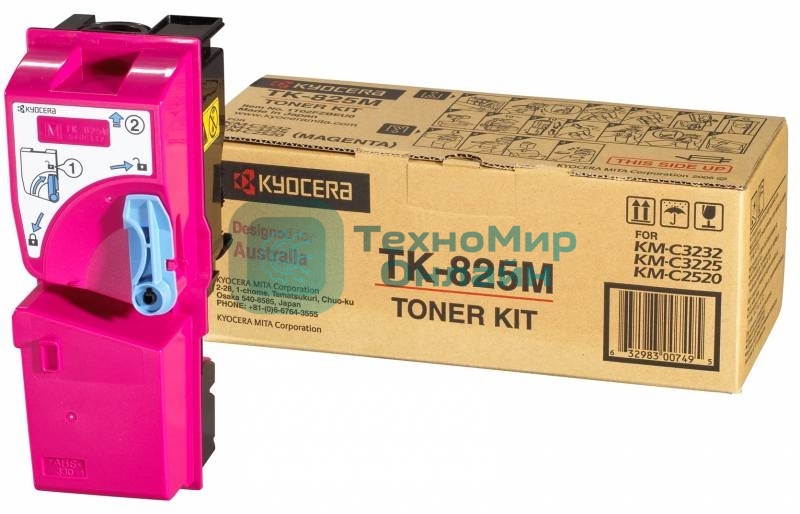 Картридж лазерный Kyocera TK-825M (1T02FZBEU0) пурпурный для KM-C2520/C2525E/C3225/C3232/3232E/C4035E 7000 стр.