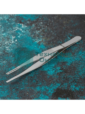 Пинцет прямой Rexant рифленый 160 мм (блистер)