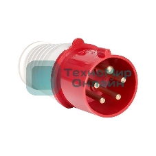 Вилка эл. каб. 32А 3P+E+N 380В IP44 (025) EKF ps-025-32-380