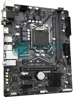 Материнская плата Gigabyte H410M S2H V2, LGA 1200, Intel H470, 2xDDR4, 4xSATA, 1xM.2, 1xPCIe 3.0 x16, 2xPCIe 3.0 x1, 1xDVI-D, 1xHDMI, 1xVGA, 1x 1Gb LAN, 2xUSB-A 3.2 Gen 1, 4xUSB-A 2.0, 3x3.5 мм, 7.1, Micro ATX