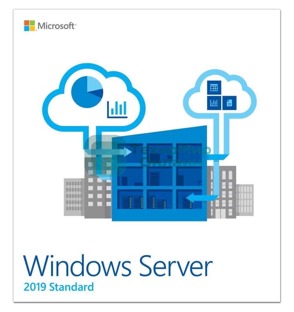 Операционная система Microsoft Windows Server 2019 Std 5 Clt 64 bit Eng BOX (P73-07680)