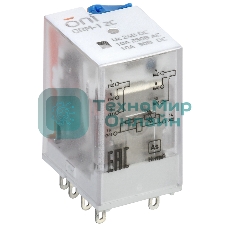 Реле интерфейсное ORM-1 2C 24В DC с LED и тест. кнопкой ONI ORM-1-2C-DC24V-L-B