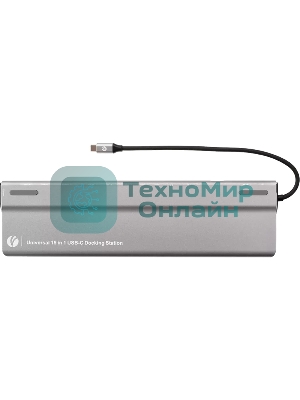 Адаптер VCOM TypeC -->3*USB3.0+2*USB2.0+VGA+RJ45+SD+TF+AUD+HDMI+DP+2*USB3.1 Data+PD
