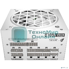 Блок питания 1STPLAYER NGDP GOLD 750W White, ATX 3.1, APFC, 80 PLUS Gold, LLC+DC-DC, full Japan solid-state caps, 120мм fan, full modular, HA-750BA4-WH