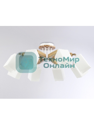Светильник Ambrella light TR9522/8 WH/GD/FR белый/золото/белый матовый E27*8 max 40W D790*260