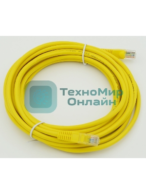 Патч-корд molded 5E Copper 5m желтый