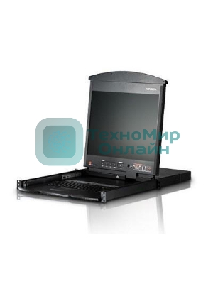 Квм консоль ATEN 8P CAT5 HIGH DENSITY DUAL RAIL LCD OVER