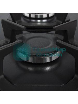 Газовая варочная панель Maunfeld EGHG.64.2CB/G, 4 конфорки, закаленное стекло, черный