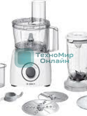Кухонный комбайн Bosch MCM3200W, 800 Вт, 2 скорости, чаша 2300 мл.
