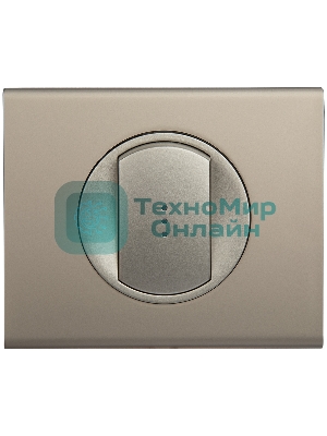Лицевая панель для выключателя с индикацией титан