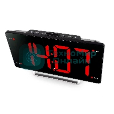 Радиобудильник Hyundai H-RCL246 черный LCD подсв:красная часы:цифровые FM