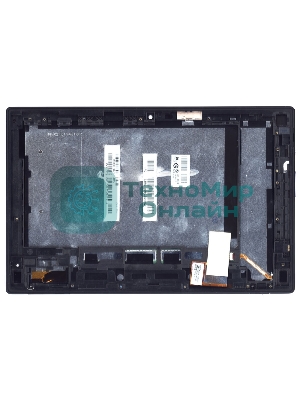 Модуль (матрица + тачскрин) для Sony Xperia Tablet Z черный с рамкой