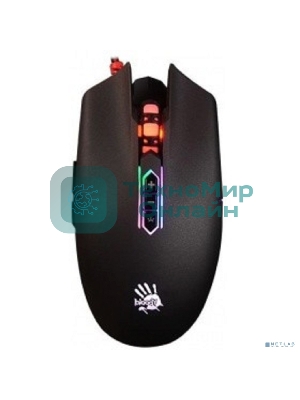 Мышь проводная A4Tech Bloody Q80 черный, 3200 dpi, USB, кнопки - 8