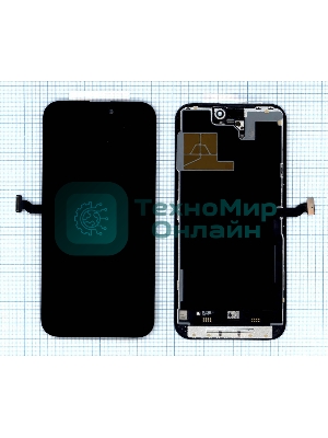 Дисплей (модуль) для Apple iPhone 14 Pro Max в сборе с тачскрином, черный