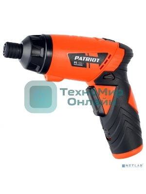 Отвертка аккумуляторная PATRIOT PS 136Li Li-Ion, 3.6 В/1,5 Ач, Реверс, 200 об/мин, 3,5 Нм, патрон: НЕХ 1/4