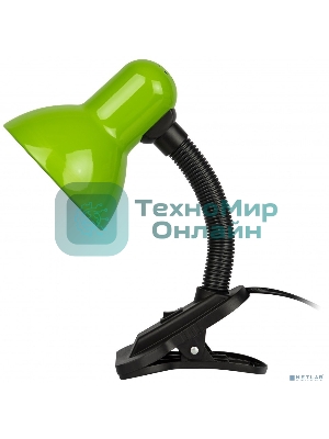 Настольный светильник ЭРА Б0058670 N-212-Е27-40W-GR на прищепке зеленый