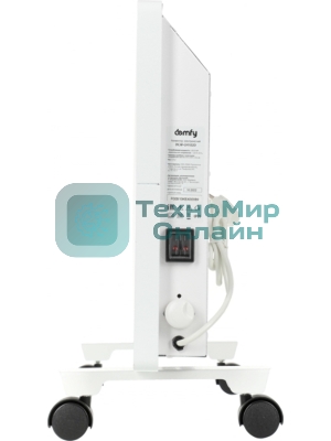 Конвектор электрический Domfy DCW-CH1020 белый, 2000 Вт, 30 м2, термостат