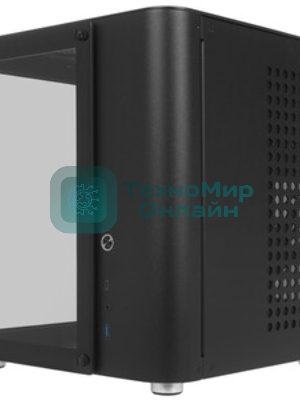 Корпус без блока питания Корпус JONSBO TK-1 Black 2.0 MATX без БП, mini-ITX, micro-ATX, черный