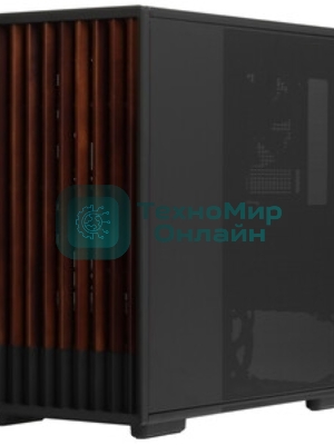 Компьютерный корпус Zalman P10 NAMU, MATX, черный, WINDOW, FRONT COVER WALNUT, 2x3.5