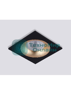 Светильник встраиваемый Ambrella light TN102730 BK/GD черный/золото GU5.3 92*92*23