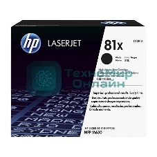 Тонер Картридж HP 81X CF281X черный для HP LJ Pro M630dn/f/h/z (25000 стр.)