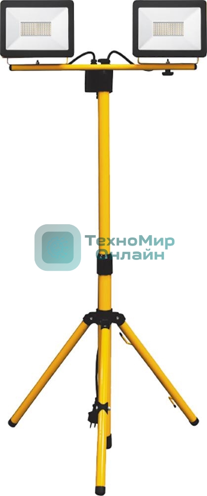 Прожектор на штативе Feron 2x30W 6400К 220V черный IP65, LL-502
