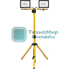 Прожектор на штативе Feron 2x30W 6400К 220V черный IP65, LL-502