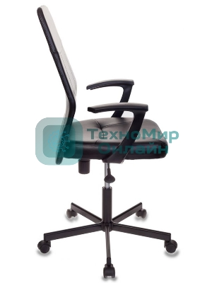 Кресло Бюрократ CH-605/BLACK черный, экокожа, 120 кг, механизм качания