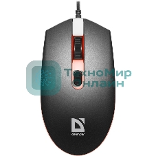 Мышь проводная Defender Dot MB-986 черный, 1600 dpi, USB, кнопки - 4