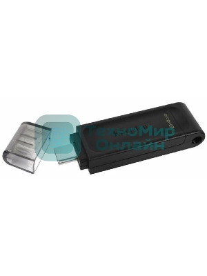 Флешка USB Kingston DataTraveler DT70 (DT70/64Gb), 64Gb, USB Type-C 3.2, R/W 70/45, черный