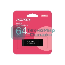 Флешка USB ADATA UC310 (UC310-64G-RBK), 64Gb, USB 3.2, R/W 100/30, черный