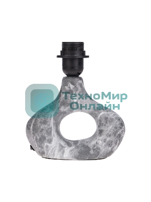 Светильник декоративный настольный Rexant Форте, основание кольцо под черный мрамор, белый абажур, цоколь Е27, 60Вт