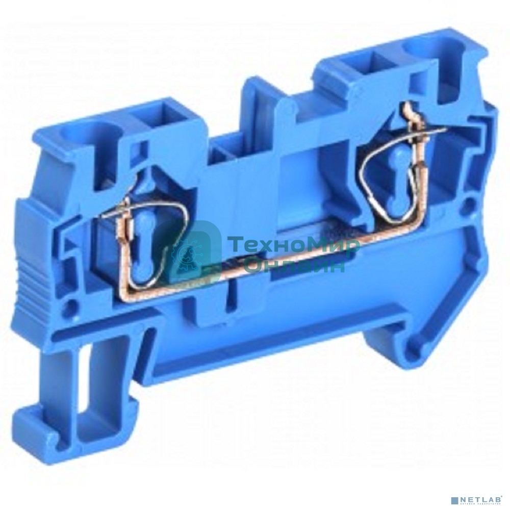 Клемма пружинная КПИ 2в-4 41А синий