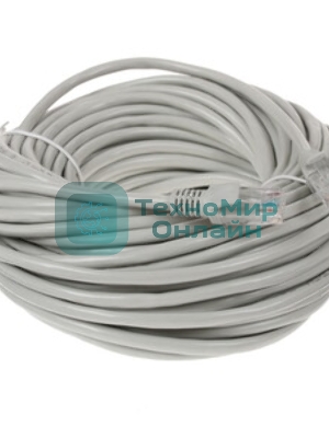 Патч-корд UTP Cablexpert PP12-20M/BK cat.5e, 20м, литой, многожильный, черный