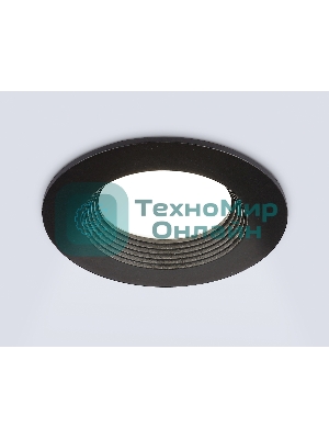 Встраиваемый точечный светильник Ambrella light TN102816 BK черный GU5.3 D80*28