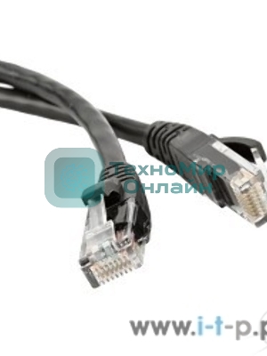 Патч-корд Hyperline PC-LPM-UTP-RJ45-RJ45-C5e-2M-LSZH-BK U/­UTP, Cat.5е, LSZH, 2 м, черный