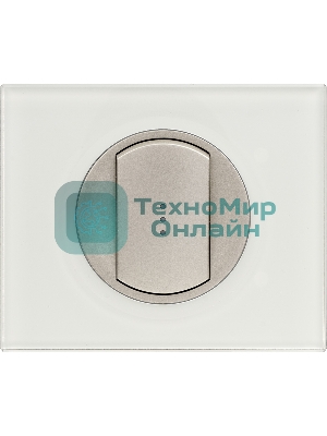 Лицевая панель для выключателя с индикацией титан